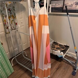 Colorful Geometric Maxi Dress